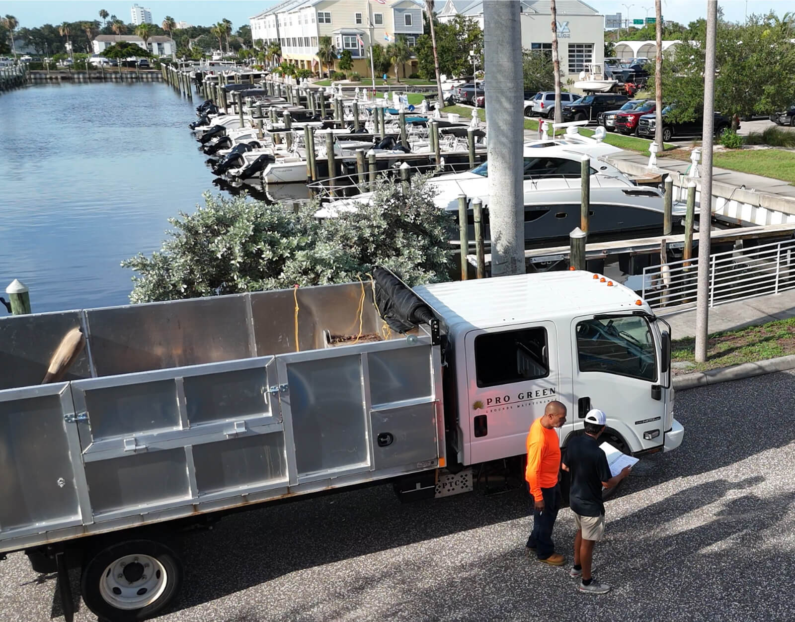 Pro Green Truck on Road