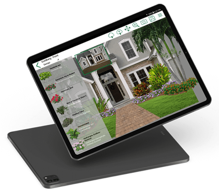 landscape-design-app-on-tablets Pro Landscape + Design app on tablet