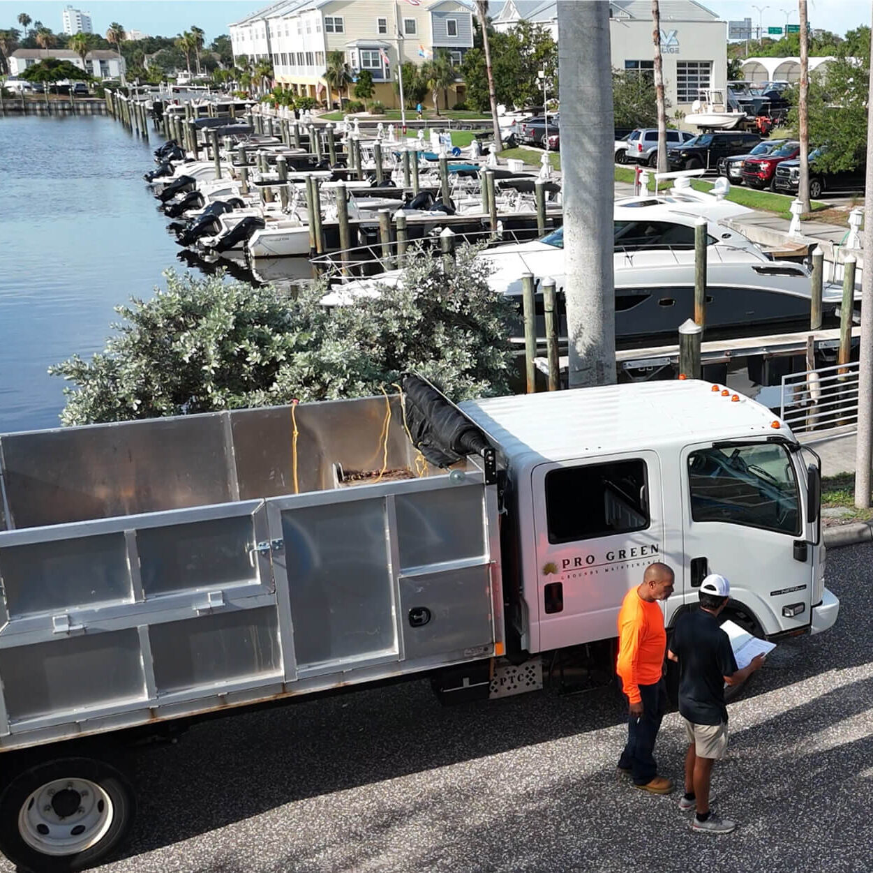 Pro Green Truck on Road